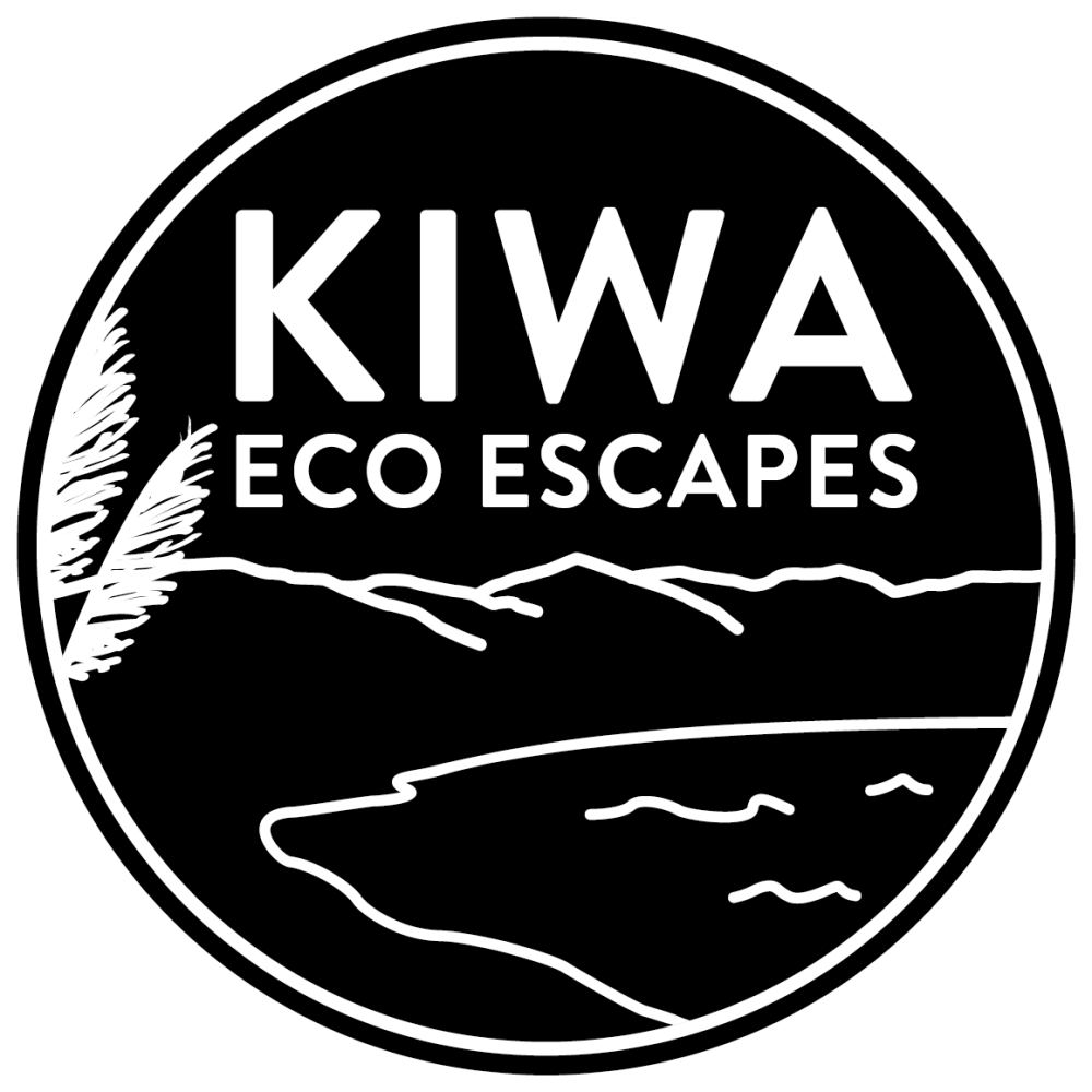 Kiwa Eco Escapes logo white on black
